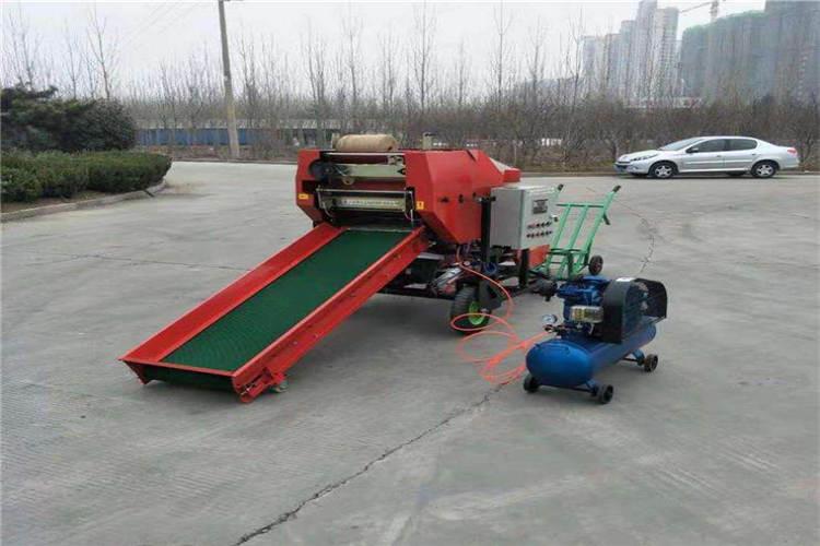 限位臂要连接妥当，过松起不到限位的作用，拐弯抹角，限位臂容易磨主机的后轮胎，摆动幅度过大，也容易造成青贮打捆机零件的损坏