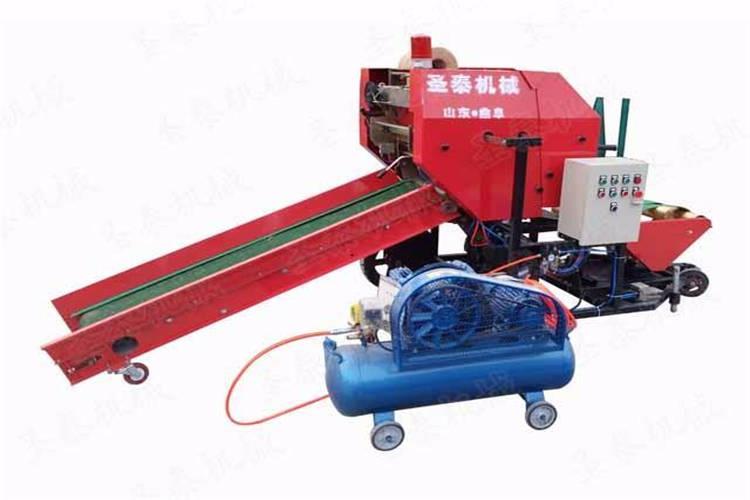 使用电机作为秸秆打捆包膜机动力时,安装接地线 使用电机作为秸秆打捆包膜机动力时,安装接地线